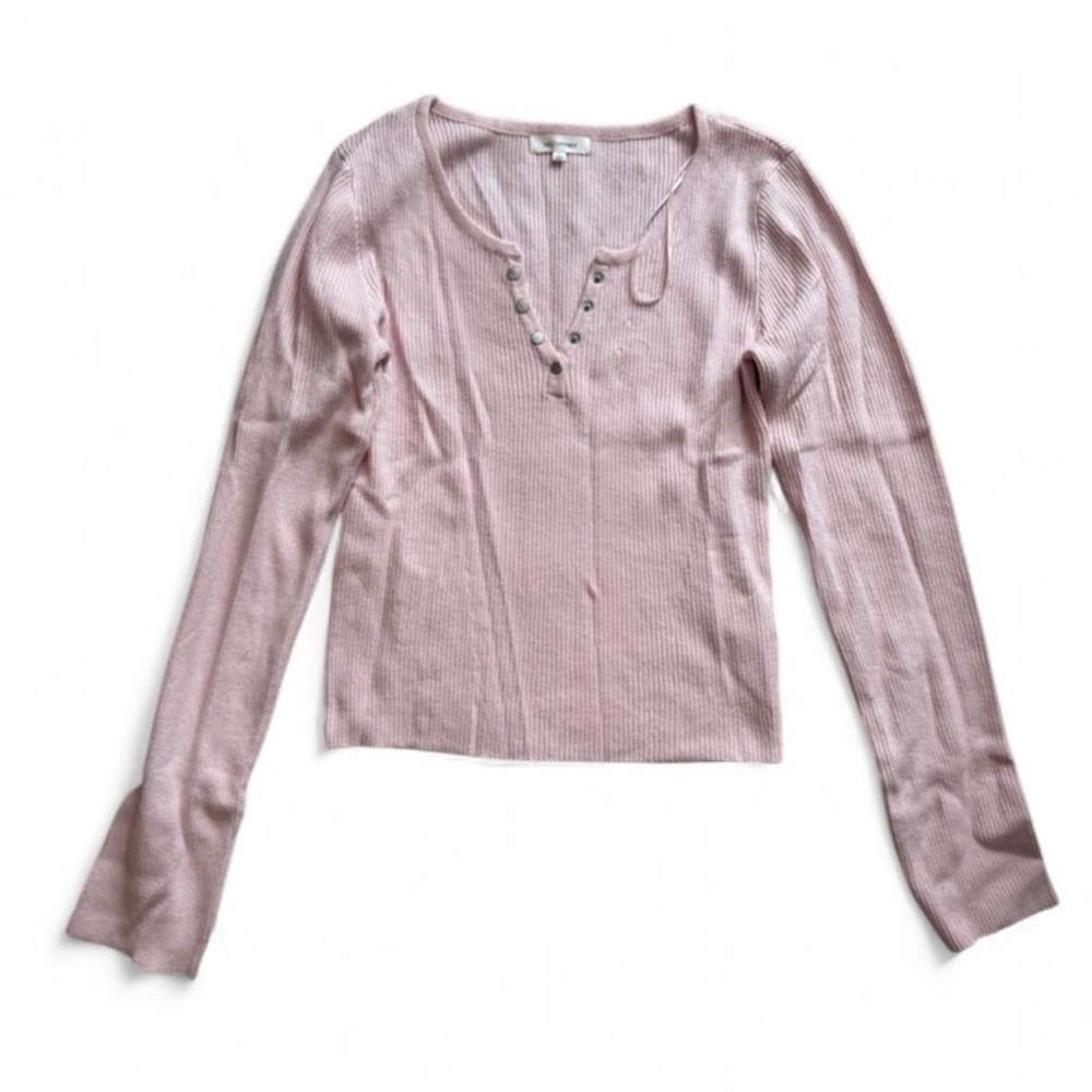 Ribbed pink top